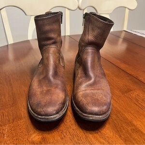 FRYE Men’s Oscar Inside Zip Brown Leather Western Boots Size 8.5 D US 3482463